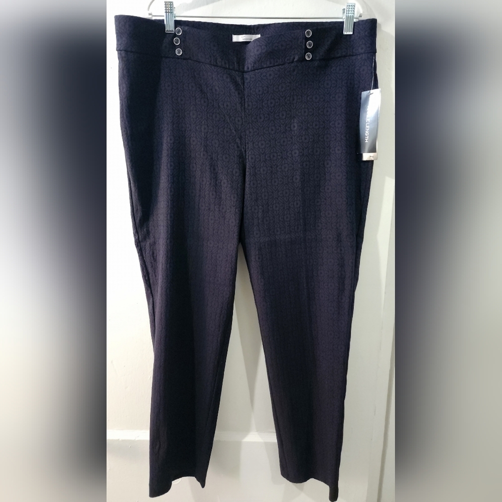 89th & Madison Black Ankle Length Pants size XL